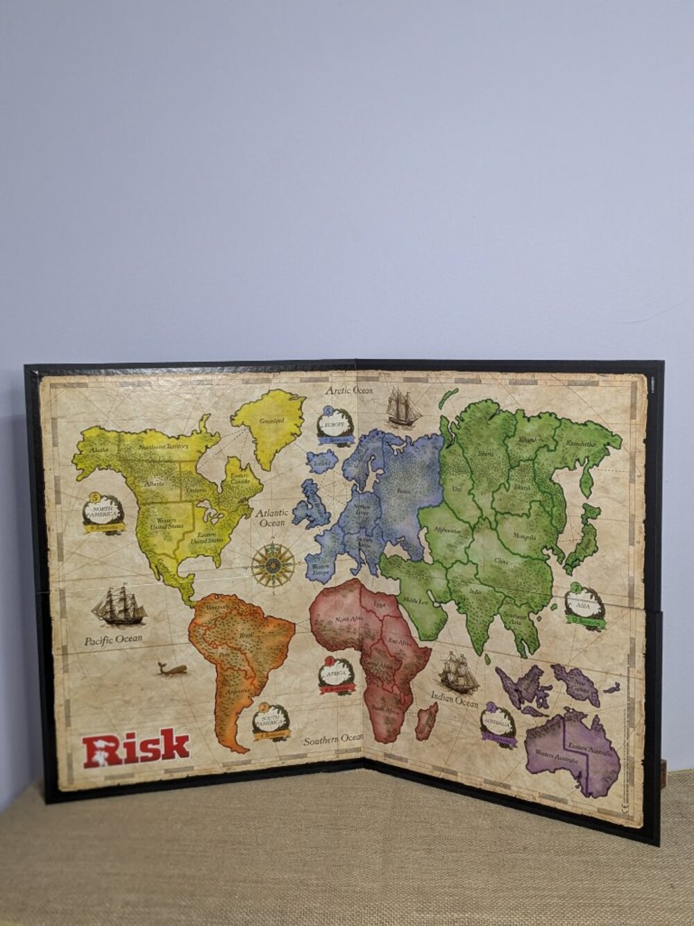 Risk The Game of Strategic Conquest Board Game 2015 Complete Hasbro Strategy Fun